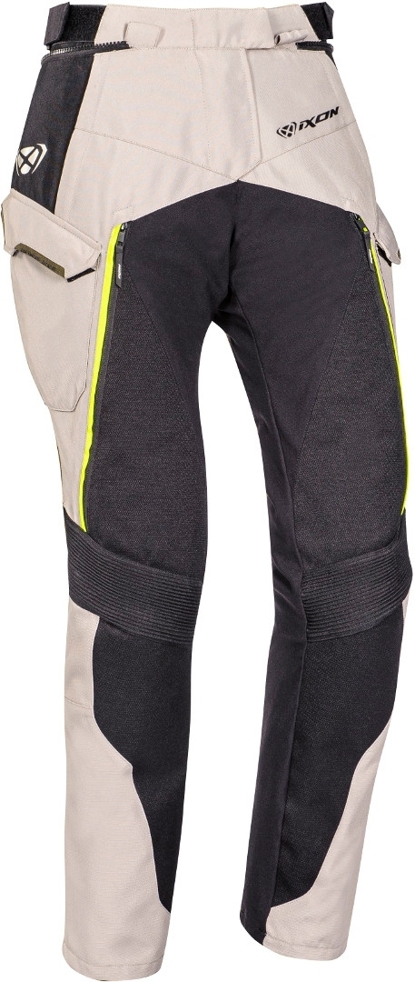 Ixon Eddas Ladies Motorcycle Textile Pants, black-green, Size XS for Women, black-green, Size XS for Women