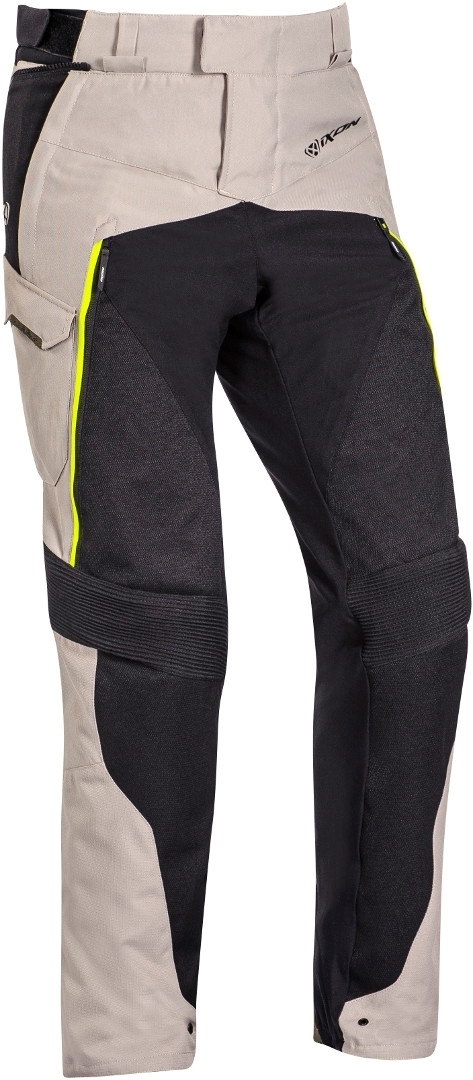 Ixon Eddas Motorcycle Textile Pants, black-green, Size S, black-green, Size S