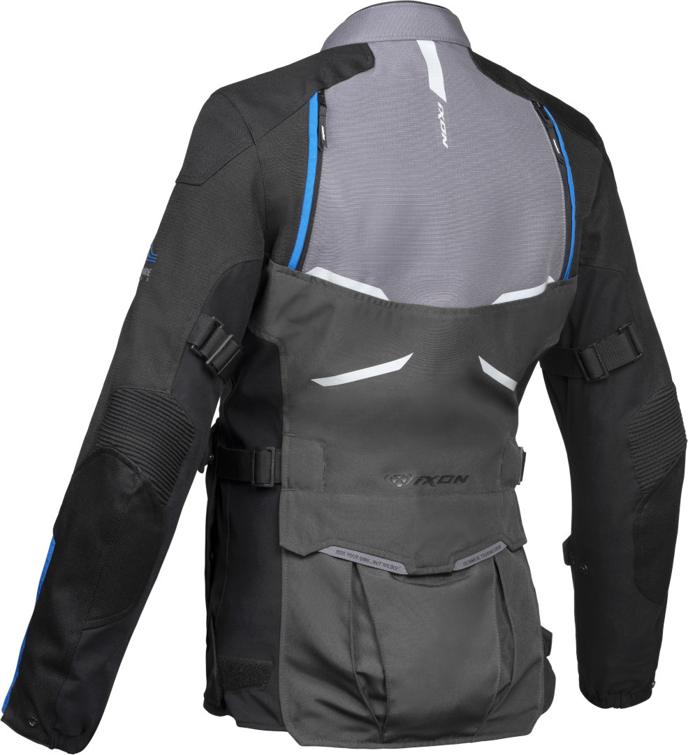 Ixon Eddas Ladies Motorcycle Textile Jacket, black-green, Size XS for Women, black-green, Size XS for Women