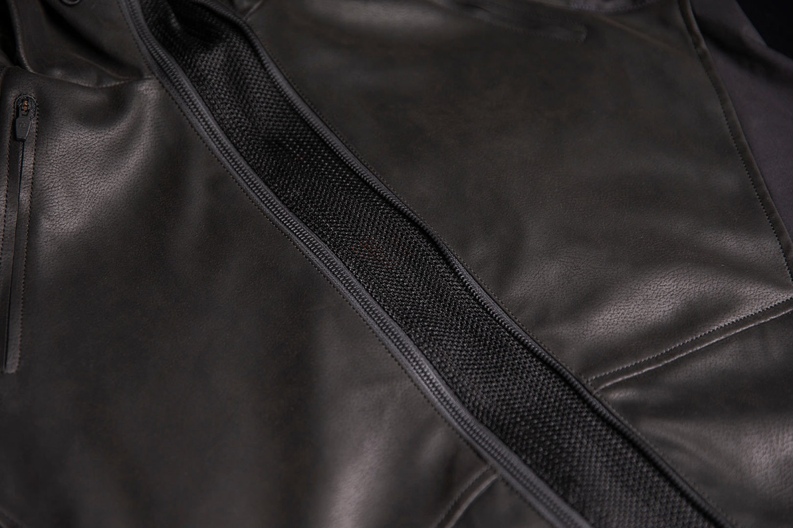 Side view of Icon Synthhawk Motorcycle Textile Jacket, black, Size M for Men