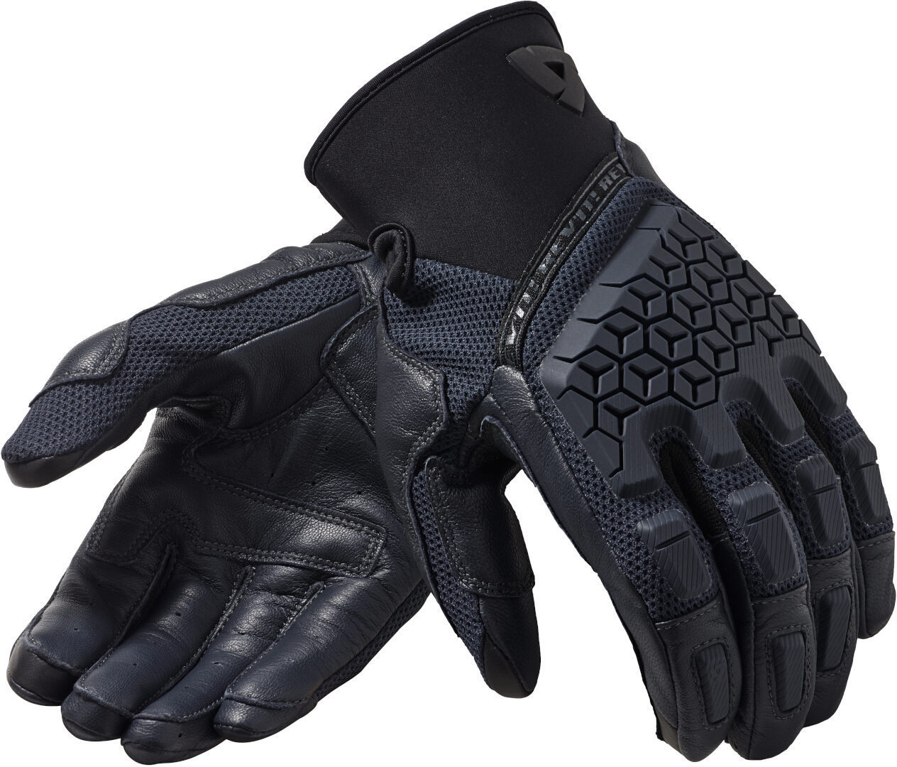 Revit Caliber De Handschoenen van de motorfiets, blauw, afmeting S