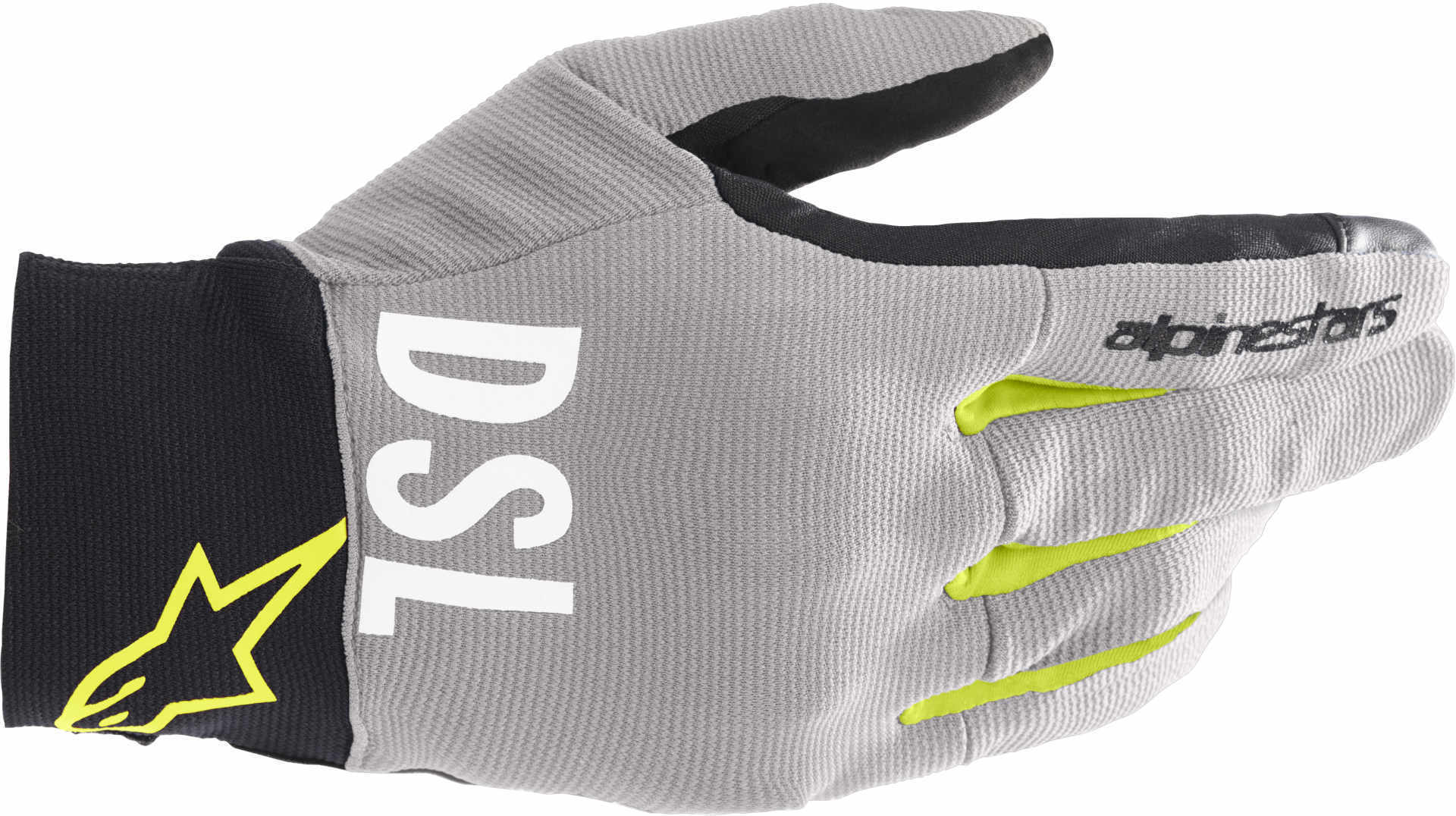 Alpinestars AS-DSL Shotaro Motorcykelhandskar, grå-gul, storlek S