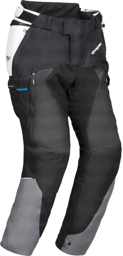 Ixon Balder Motorcycle Textile Pants, black-grey-blue, Size S, black-grey-blue, Size S
