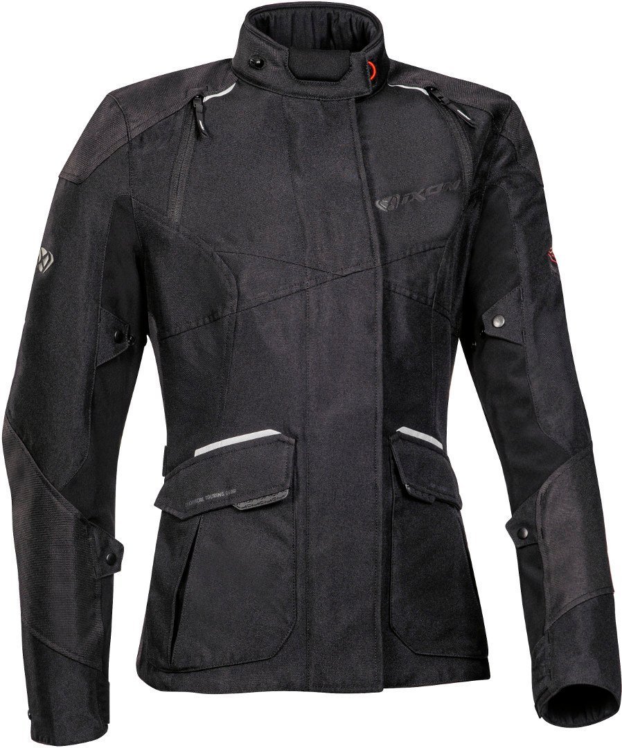 Ixon Balder Damen Motorcycle Textile Jacket, black, Size XS, black, Size XS