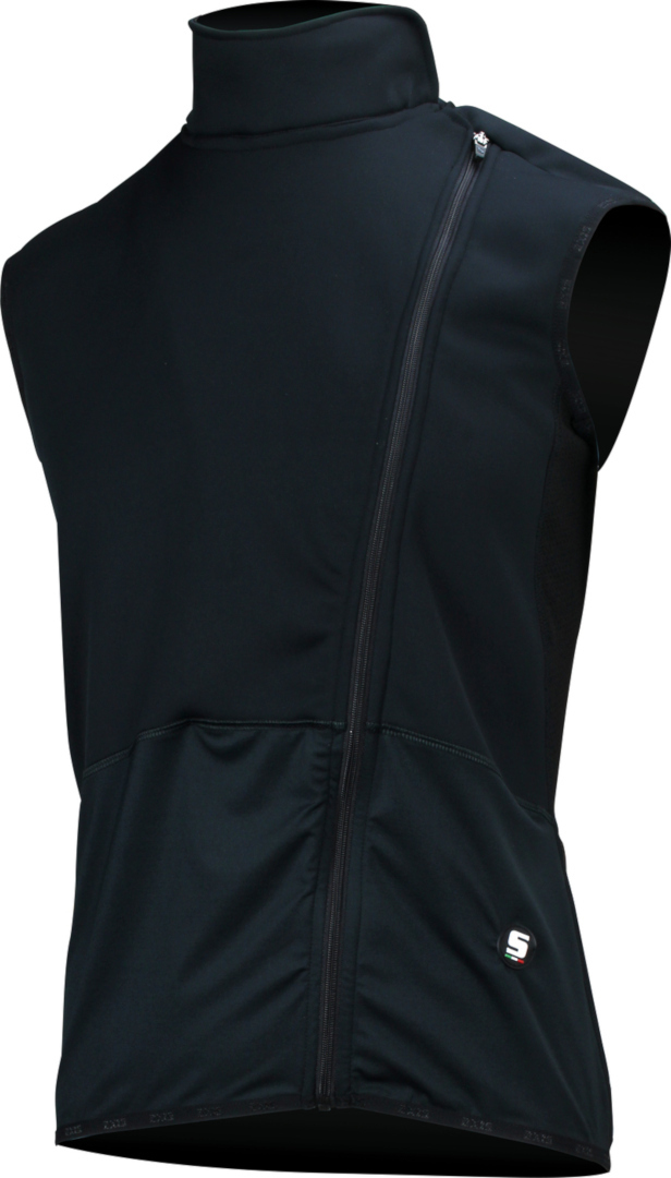 SIXS Gilet WTS 2 Windstopper Vest, zwart, afmeting 3XL