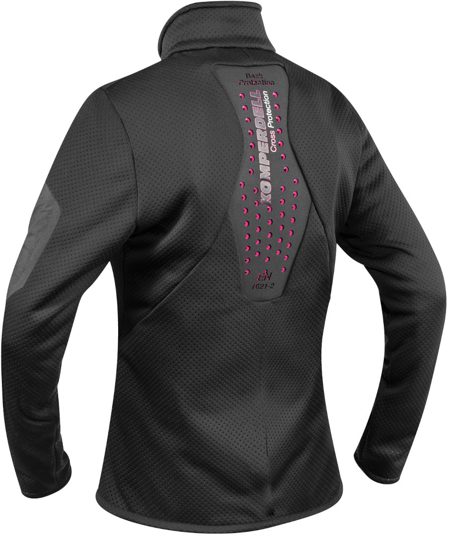 Side view of Komperdell Full Zip Sweater Ladies Protector Jacket, black, Size 25 2XS for Women
