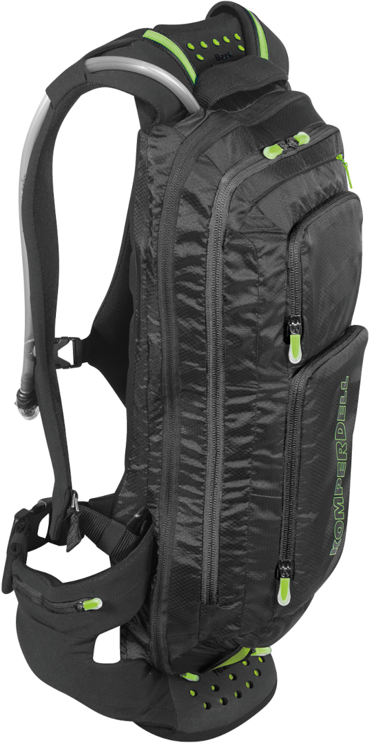 Komperdell MTB-Pro Protectorpack Protector Backpack, black-green, Size M, black-green, Size M