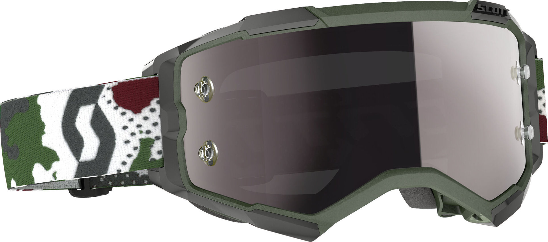 Scott Fury Camouflage Motocross Goggles, black, black, Size One Size