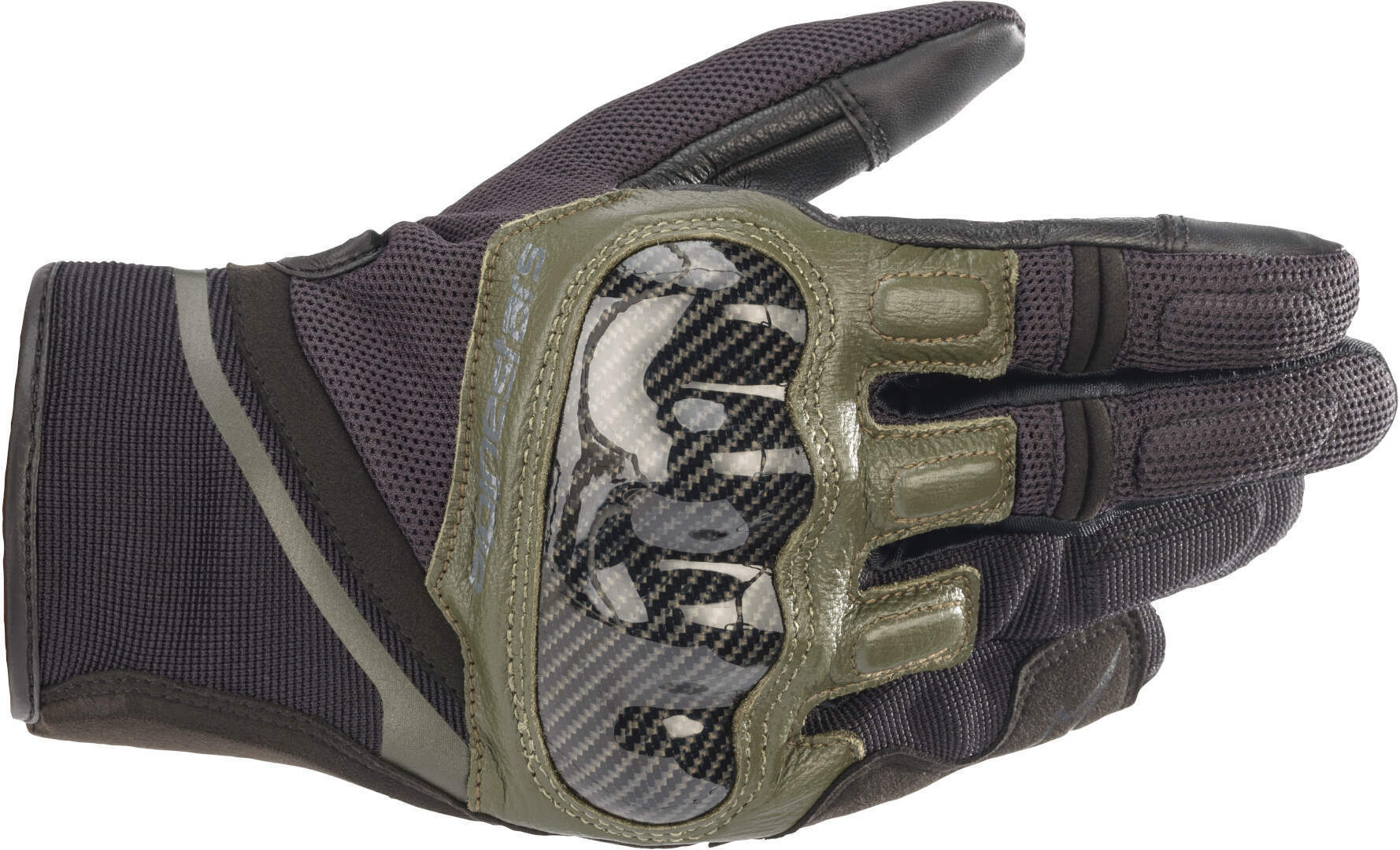 Alpinestars Chrome Motorcykelhandskar, svart-grön, storlek M