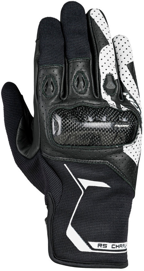 Ixon RS Charly Motorcycle Gloves, black-white, Size S, black-white, Size S