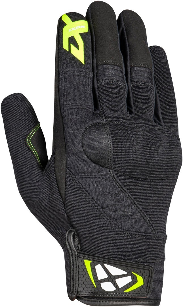 Ixon RS Delta Motorcycle Gloves, black-white-yellow, Size S, black-white-yellow, Size S