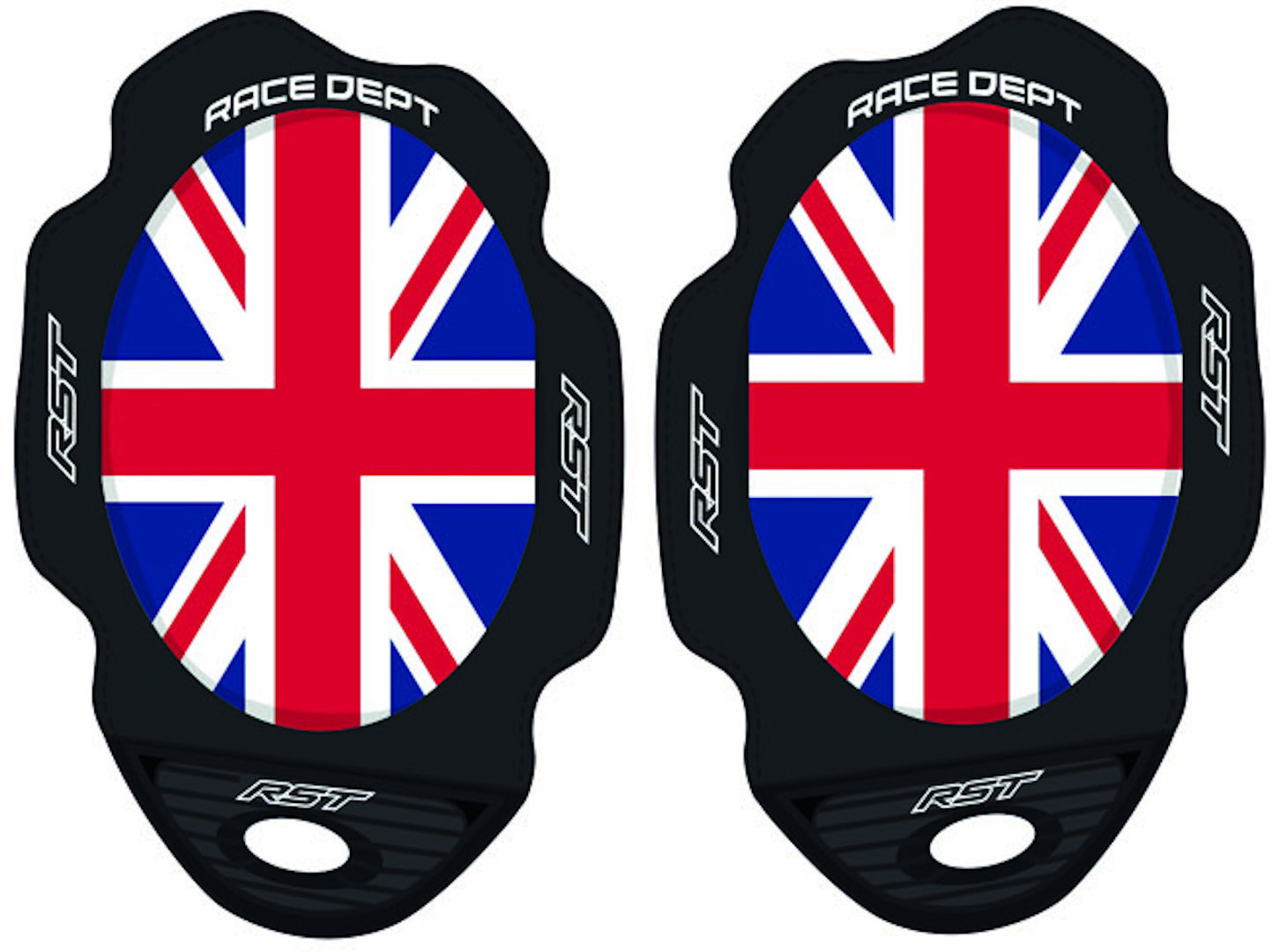 RST Flag Series Knee Sliders, white-red-blue, white-red-blue, Size One Size
