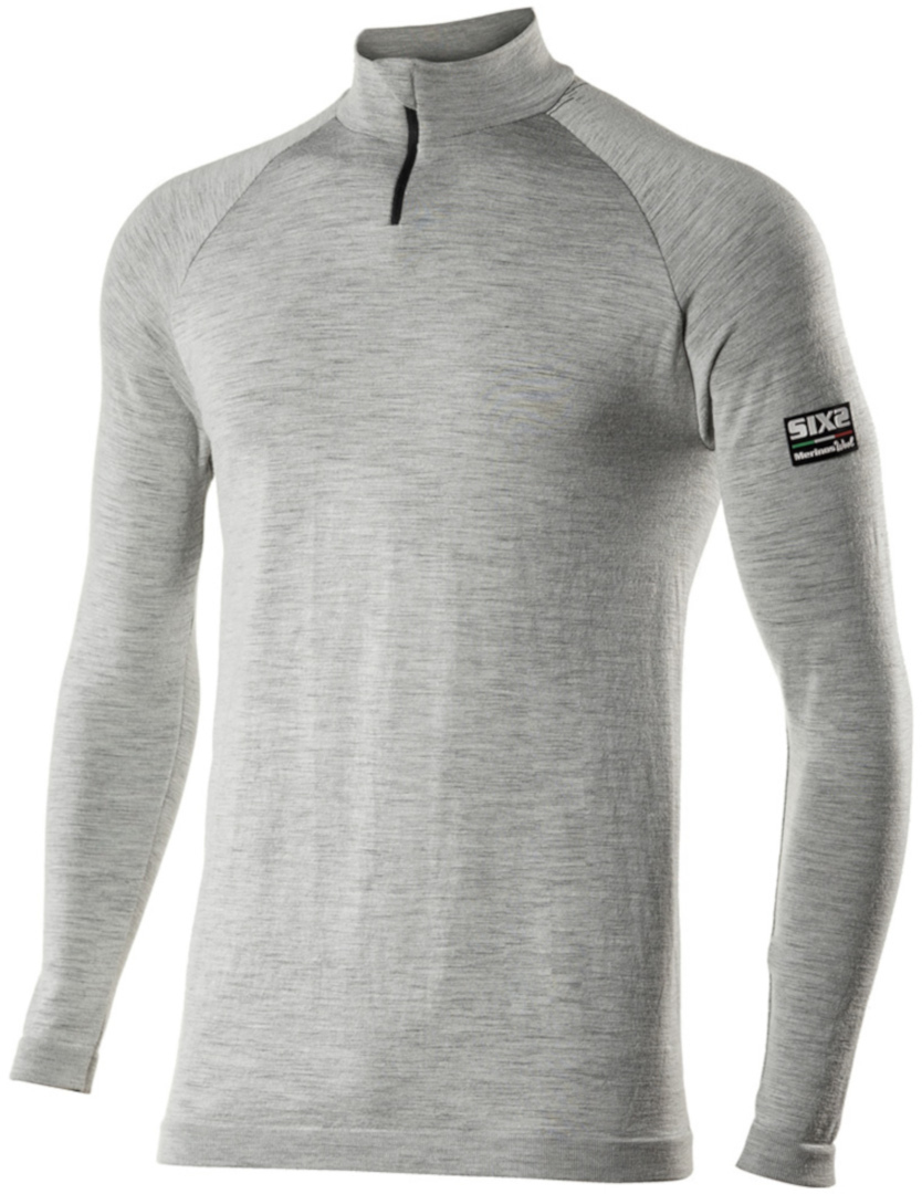 SIXS TS13 Merino Funktionsshirt, grau, Größe L XL, grau, Größe L XL