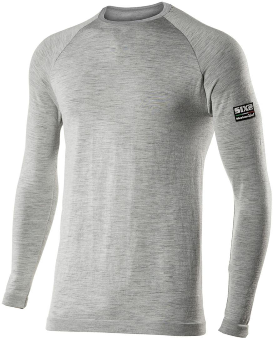 SIXS TS2 Merino Funktionsshirt, grau, Größe S M für Männer