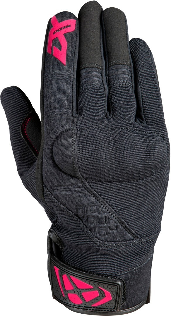 Ixon RS Delta Ladies Motorcycle Gloves, black-pink, Size L for Women, black-pink, Size L for Women