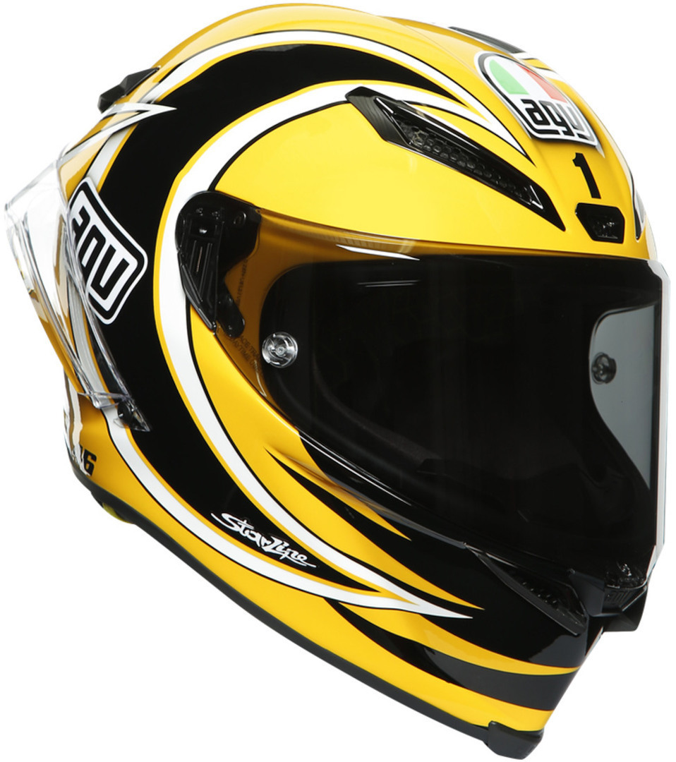 AGV Pista GP RR Laguna Seca 2005 Carbon helm, zwart-geel, afmeting XS