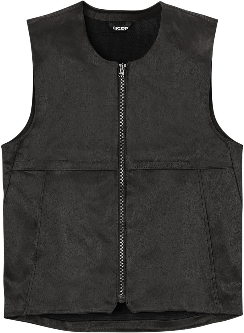 Icon Backlot Motorrad Weste, schwarz, Größe 2XL 3XL, schwarz, Größe 2XL 3XL
