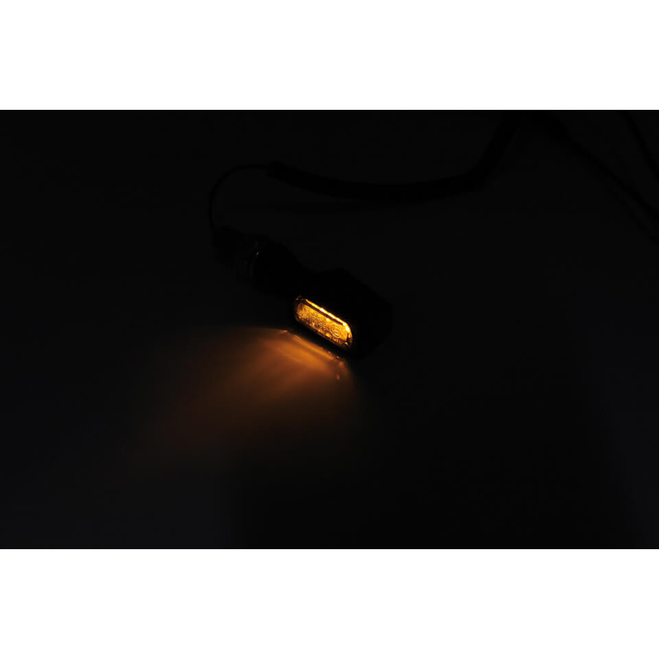 Image of Segnale di svolta LED HIGHSIDER SURFACE, nero satinato, nero