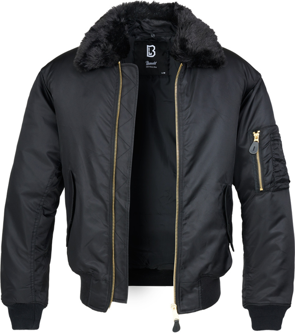Brandit MA2 Jacket, black, Size M, black, Size M