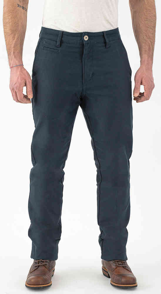 Rokker Navy Chino Motorrad Textilhose