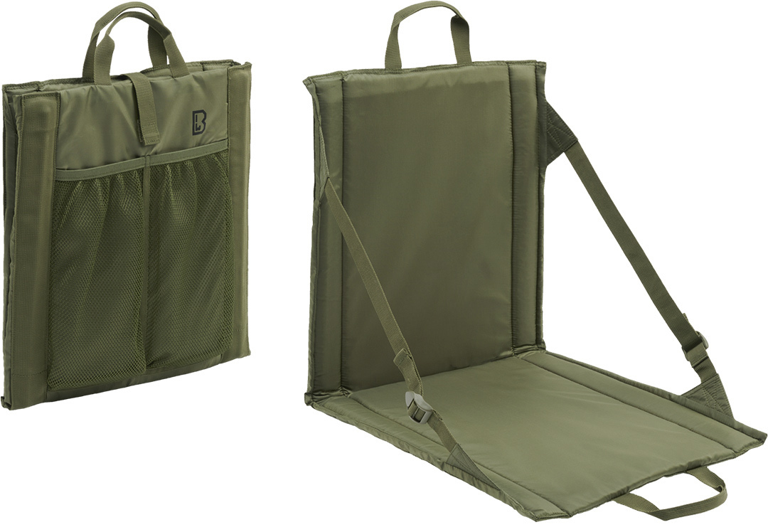 Brandit Foldable Seat, green, green, Size One Size