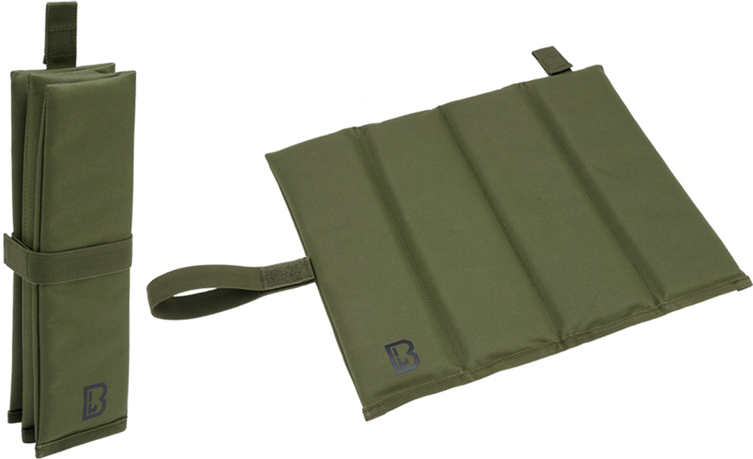 Brandit Foldable Seat Mat, green, green, Size One Size