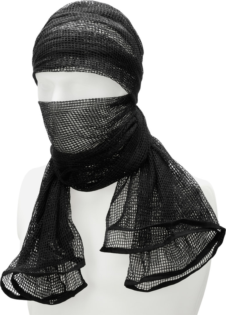 Brandit Commando Mesh Scarf, black, black, Size One Size