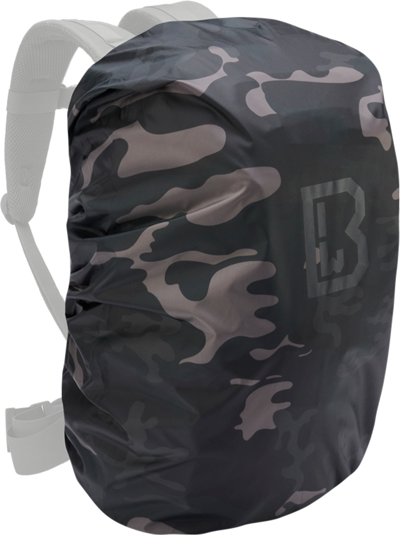 Brandit Medium Raincover, black-grey, Size 21-30l, black-grey, Size 21-30l