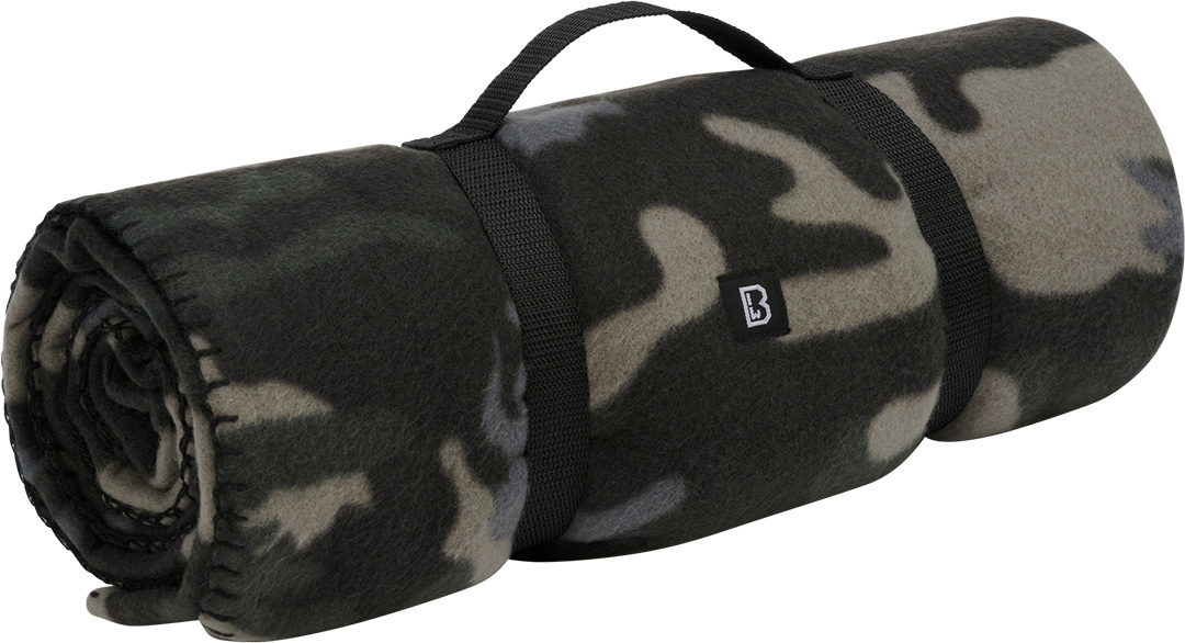 Brandit Fleece Deken, zwart-grijs
