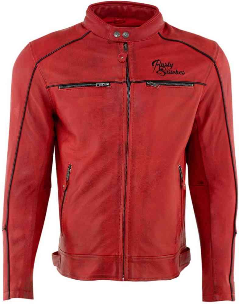 Rusty Stitches Chase Chaqueta de cuero de motocicleta