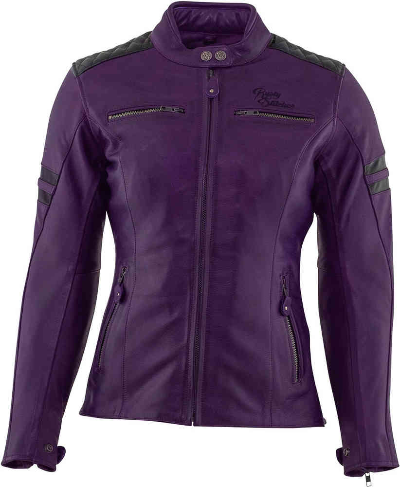 Rusty Stitches Joyce Chaqueta de cuero de motocicleta para damas