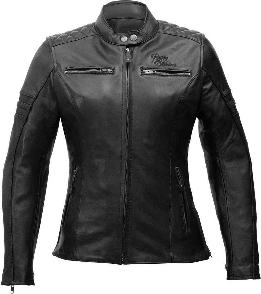 Rusty Stitches Joyce Chaqueta de cuero de motocicleta para damas