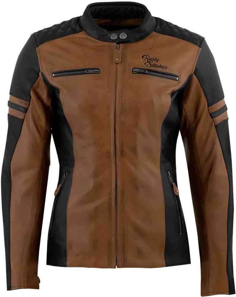 Rusty Stitches Joyce Chaqueta de cuero de motocicleta para damas