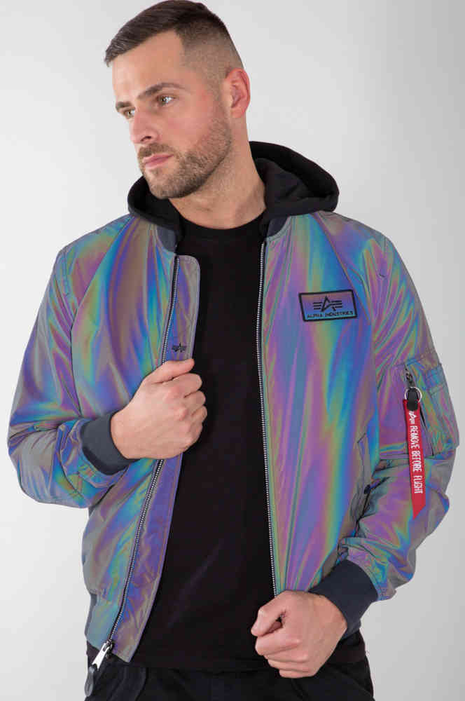 Alpha Industries MA-1 LW HD Rainbow Reflective Jacket