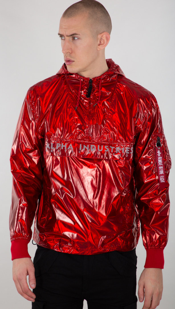 Alpha Industries Glossy Jacka, röd, storlek S