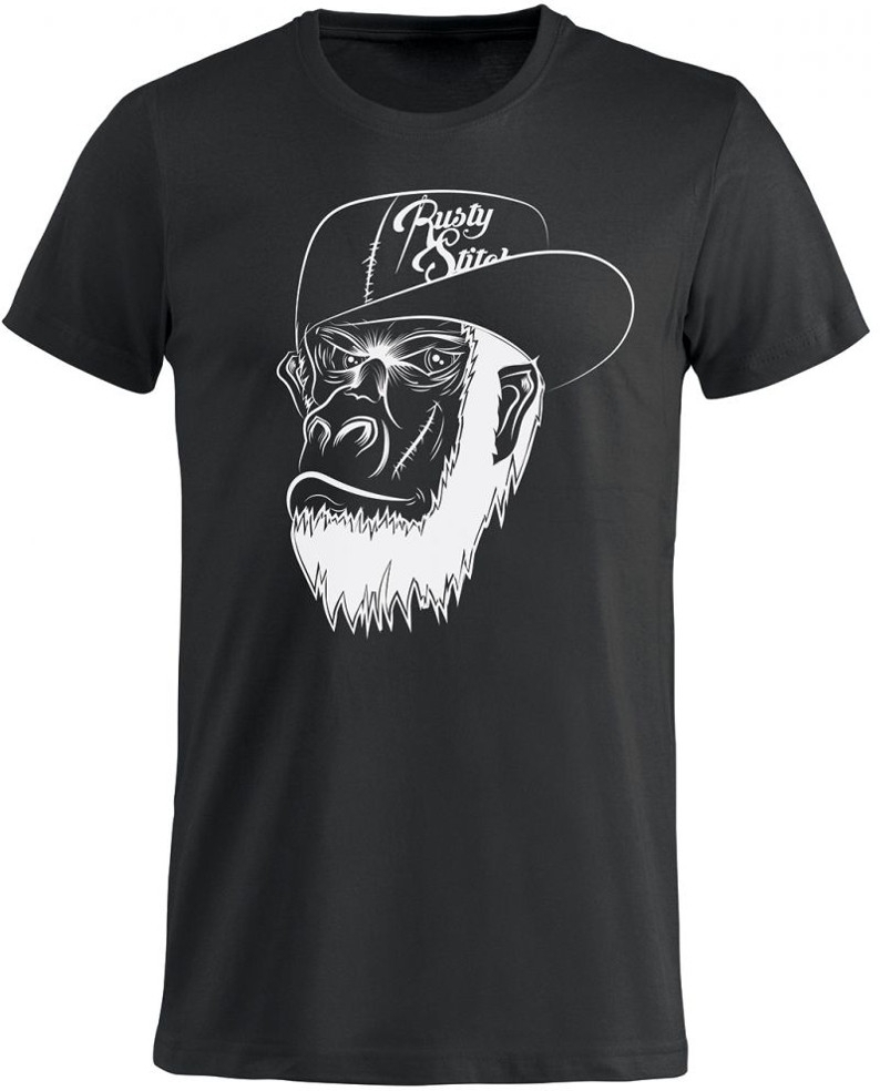 Rusty Stitches Polly Ladies T-Shirt, black, Size M for Women