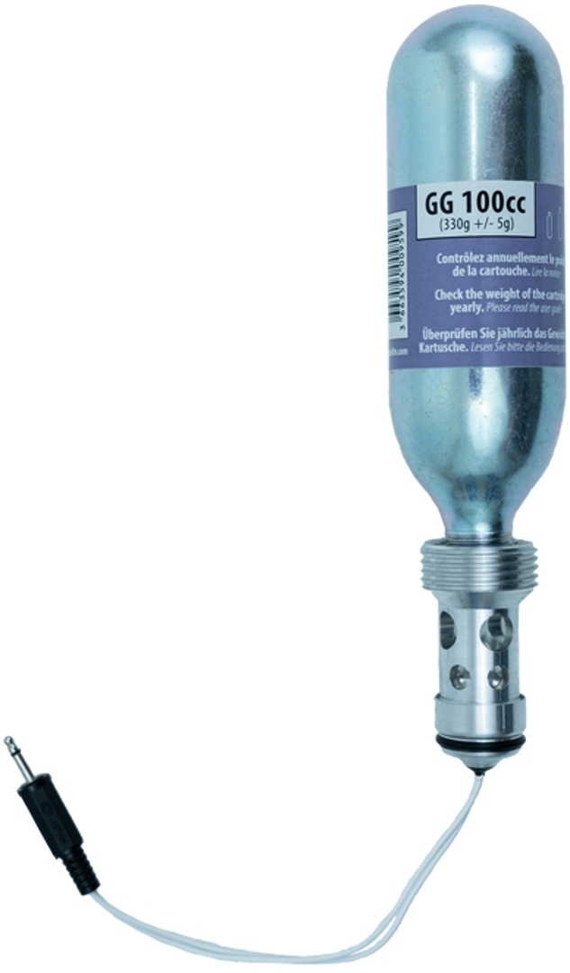 Helite CO2 E-Kartusche, silber, Größe 100, silber, Größe 100
