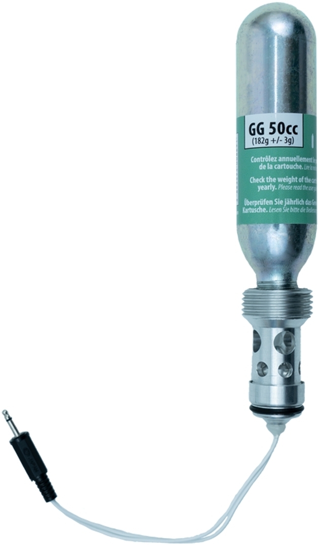 Helite CO2 E-Kartusche, silber, Größe 50, silber, Größe 50