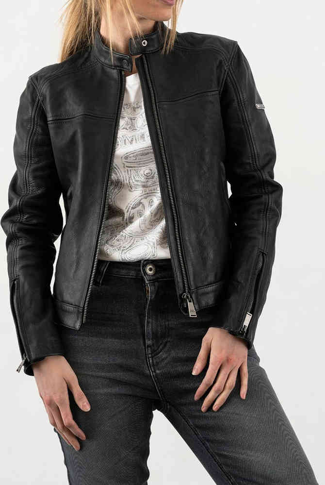 Rokker Ginger Damen Motorrad Lederjacke