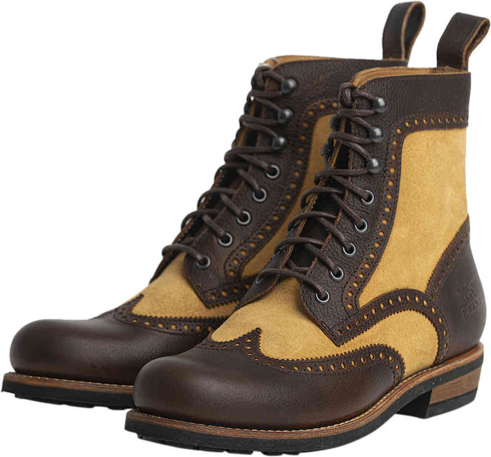 Rokker Frisco Brogue Brown Limited Bottes de moto