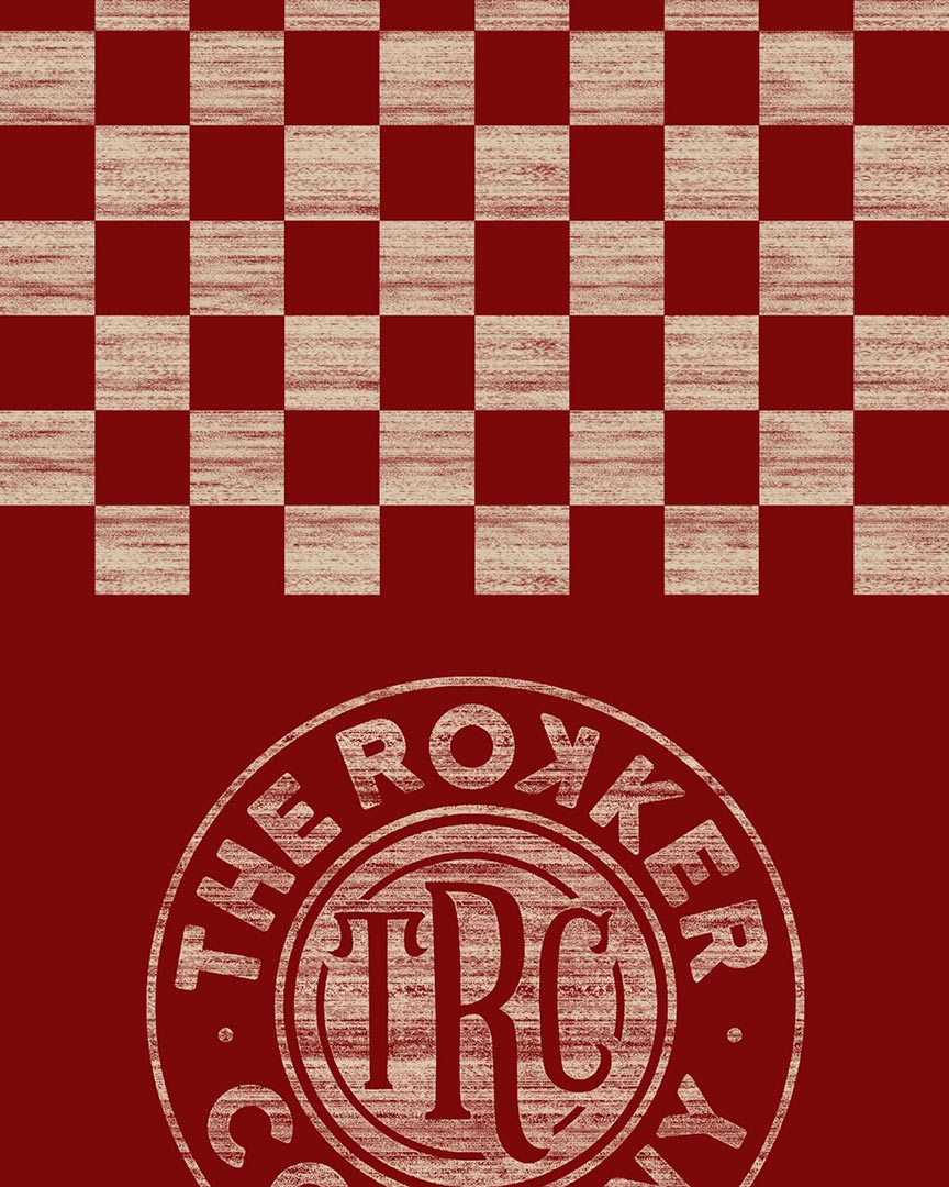Rokker Checker Board Multifunctional Tube, red, red, Size One Size