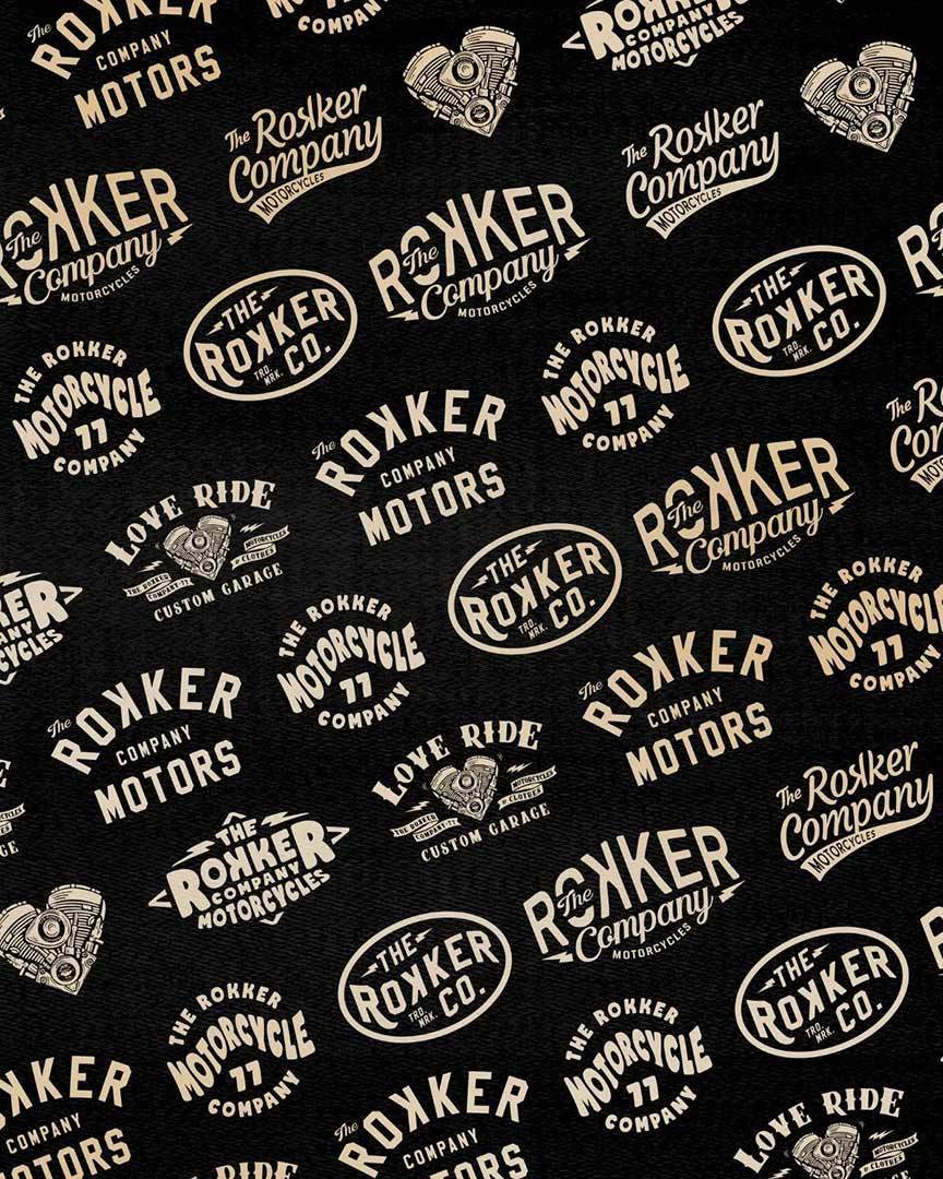 Rokker TRC Heart Multifunctional Tube, black-white, black-white, Size One Size