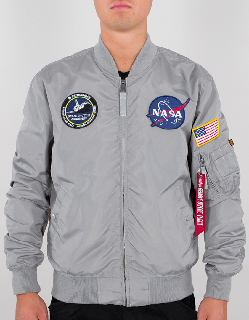 Alpha Industries MA-1 TT NASA Reversible II Jacka, silver, storlek M