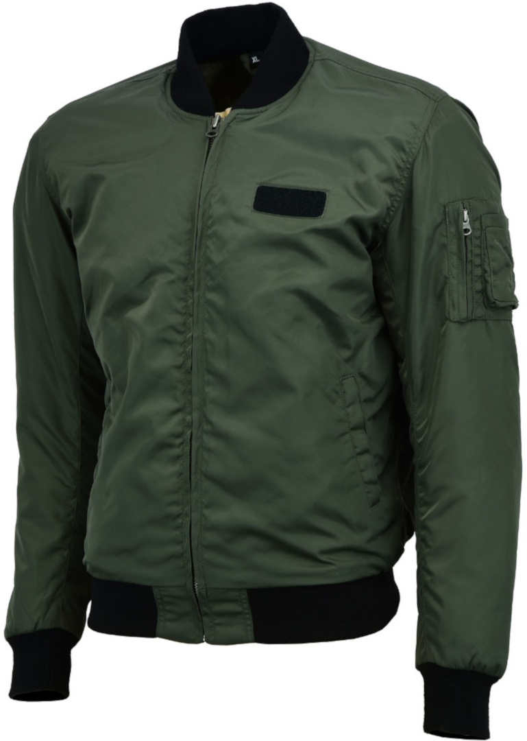 Bores Bomber Motorfiets textiel jas, zwart-groen, afmeting 4XL