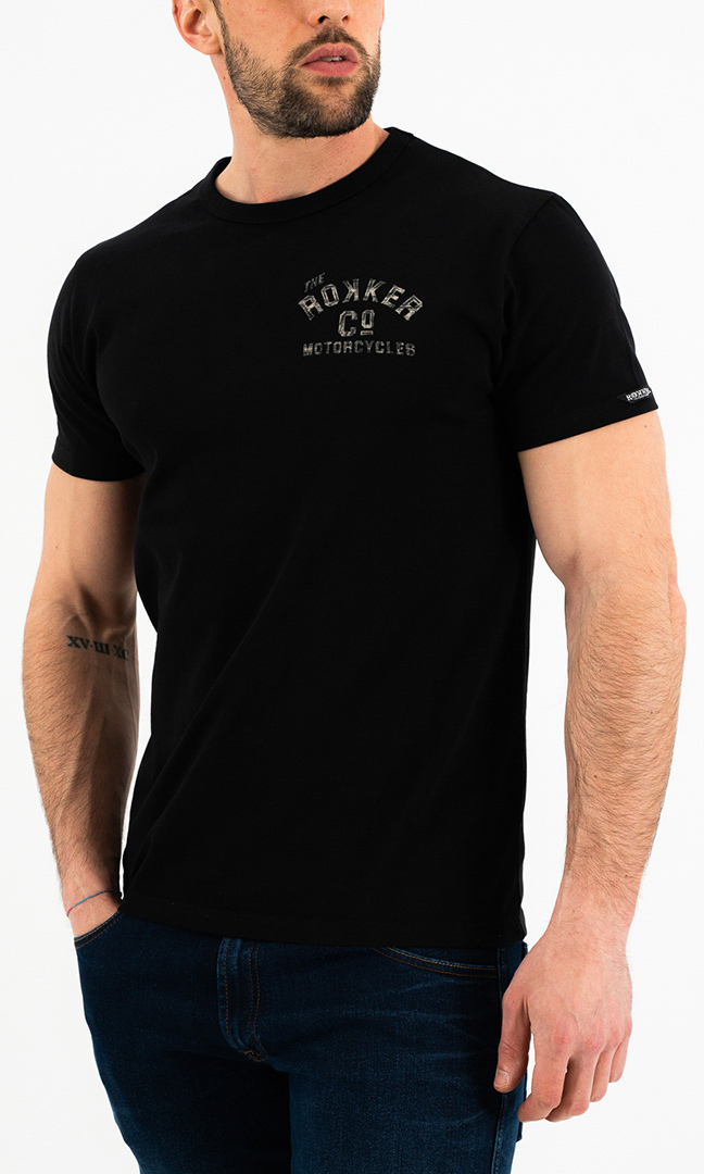 Rokker Motorcycles & Co. T-Shirt, black, Size S, black, Size S