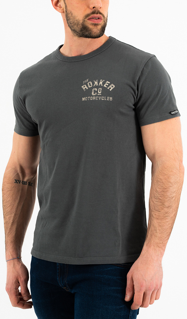 Rokker Motorcycles & Co. T-Shirt, grey, Size XL, grey, Size XL
