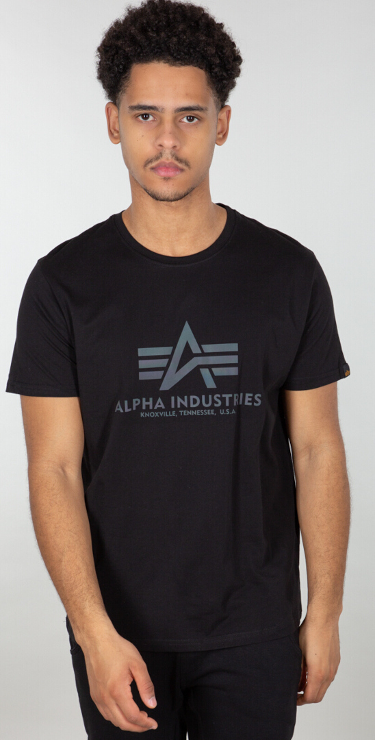 Alpha Industries Basic Rainbow Ref. T-shirt, svart, storlek L