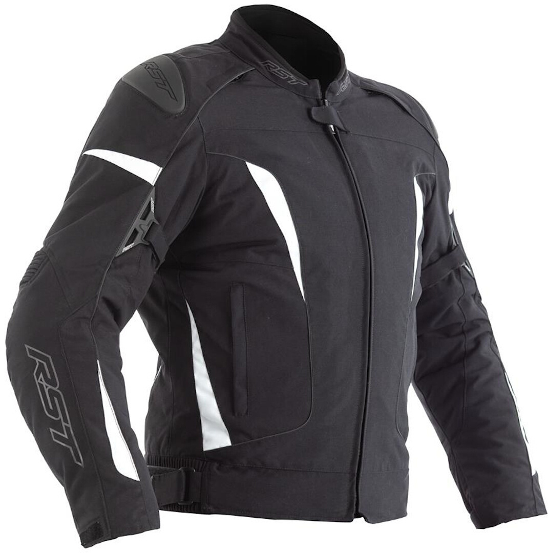 RST GT Ladies Motorcycle Textile Jacket, black-white, Size XS for Women, black-white, Size XS for Women