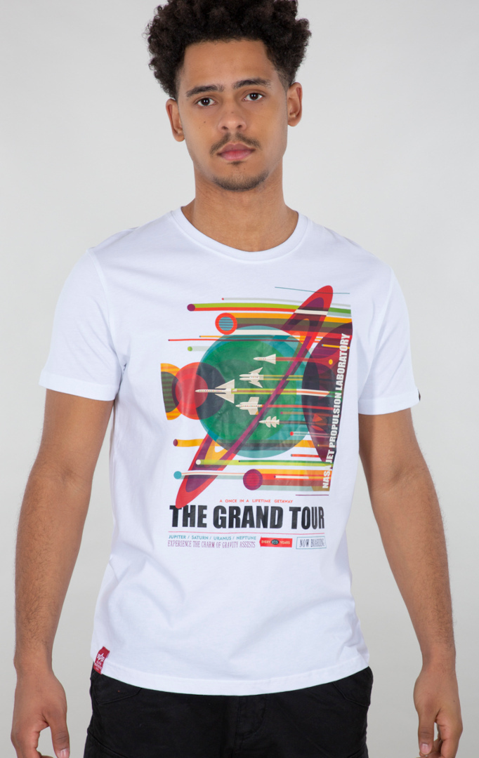 Alpha Industries Grand Tour T-shirt, wit, afmeting S