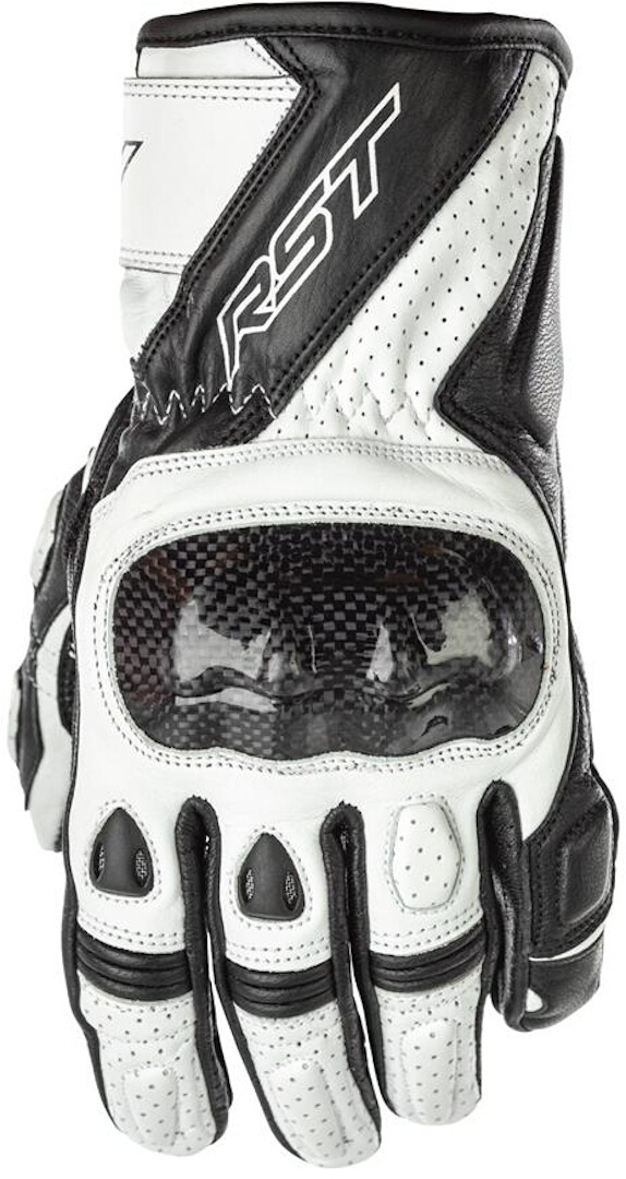 RST Stunt III Ladies Motorcycle Gloves, black-white, Size S for Women, black-white, Size S for Women